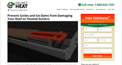 Desktop Screenshot of heated-gutters.com