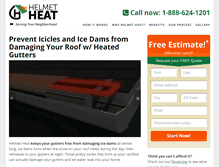 Tablet Screenshot of heated-gutters.com